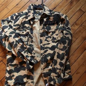 Bape button up shirt